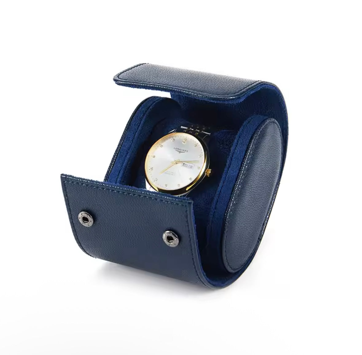 Étui de Voyage en Cuir pour 1, 2 ou 3 Montres – Pochette Luxe avec Intérieur Suédine