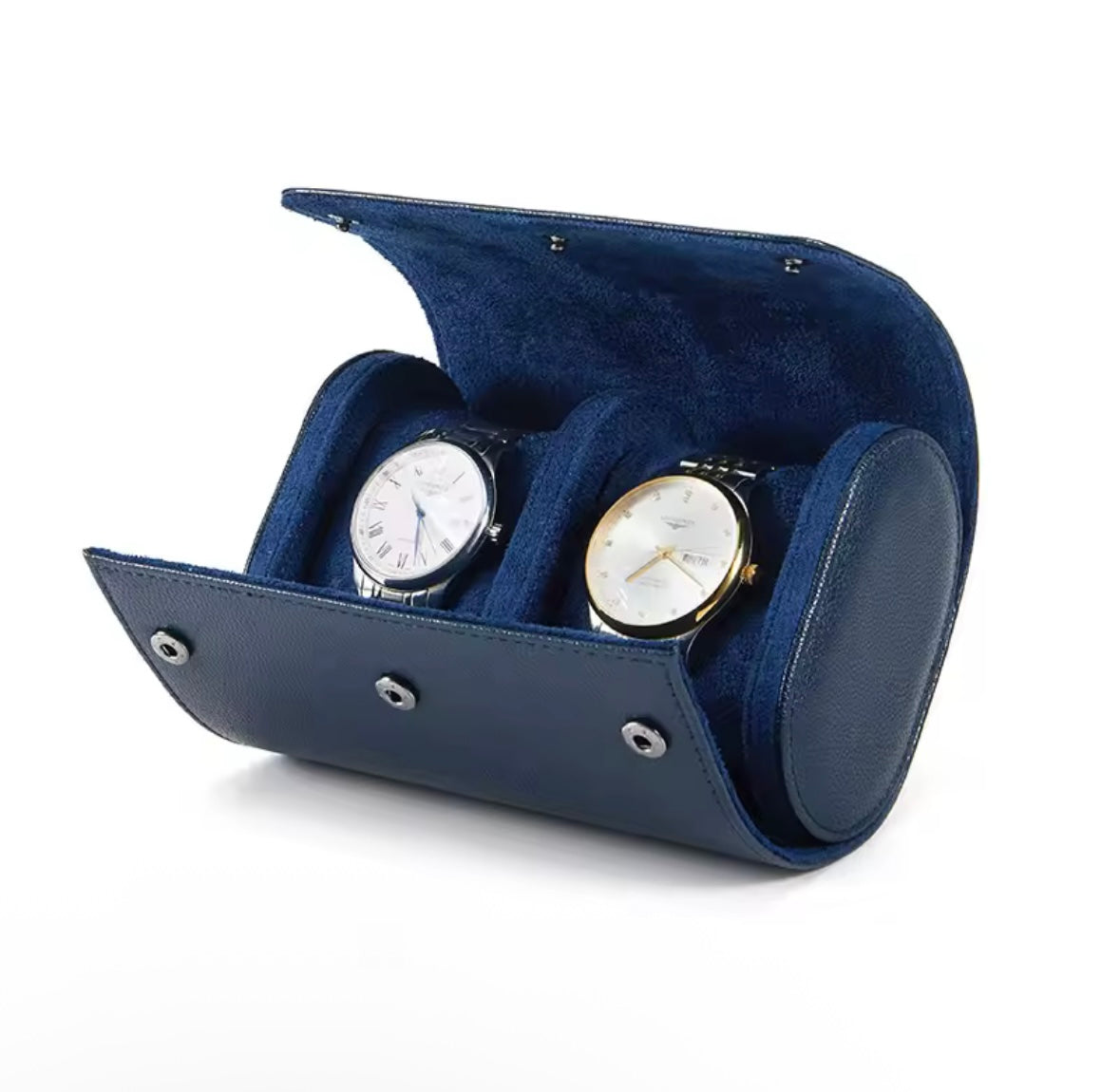 Étui de Voyage en Cuir pour 1, 2 ou 3 Montres – Pochette Luxe avec Intérieur Suédine